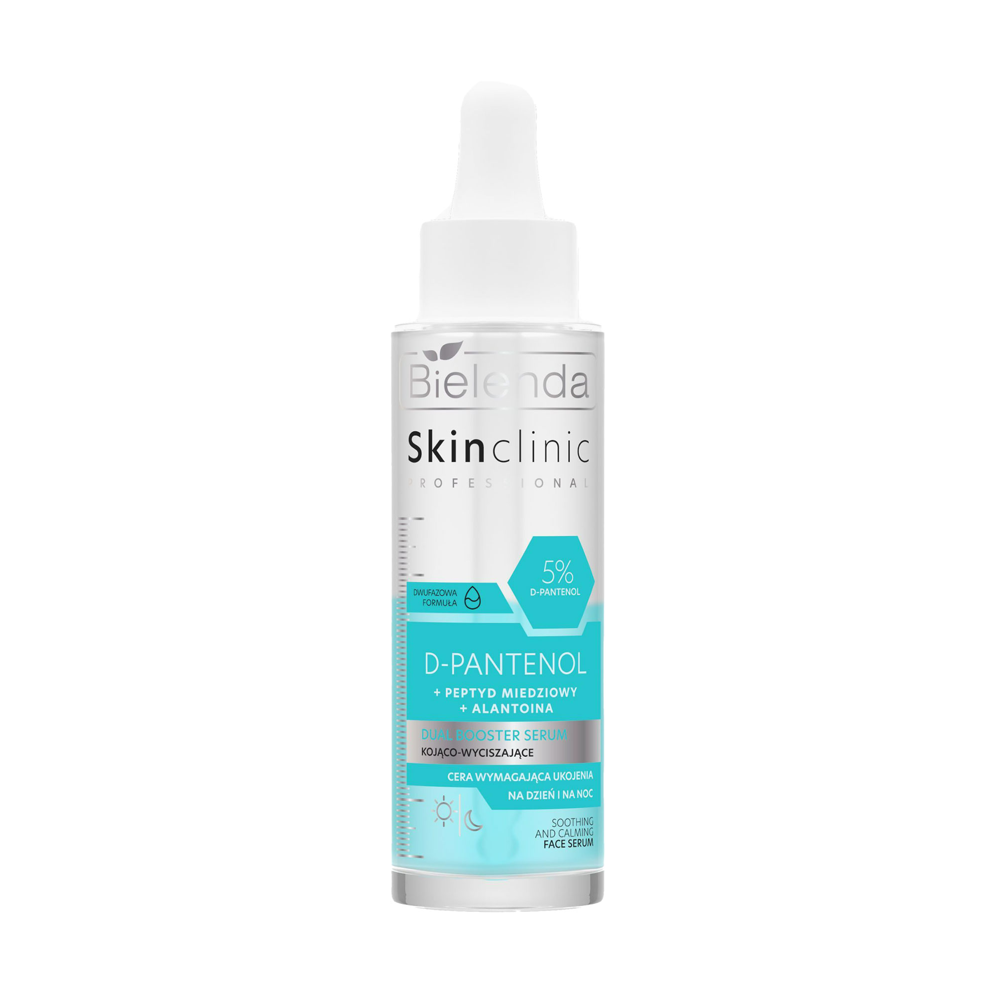 Заспокійлива бустер-сироватка для обличчя Bielenda Skin Clinic Professional D-Panthenol Dual Booster Serum, 45 мл